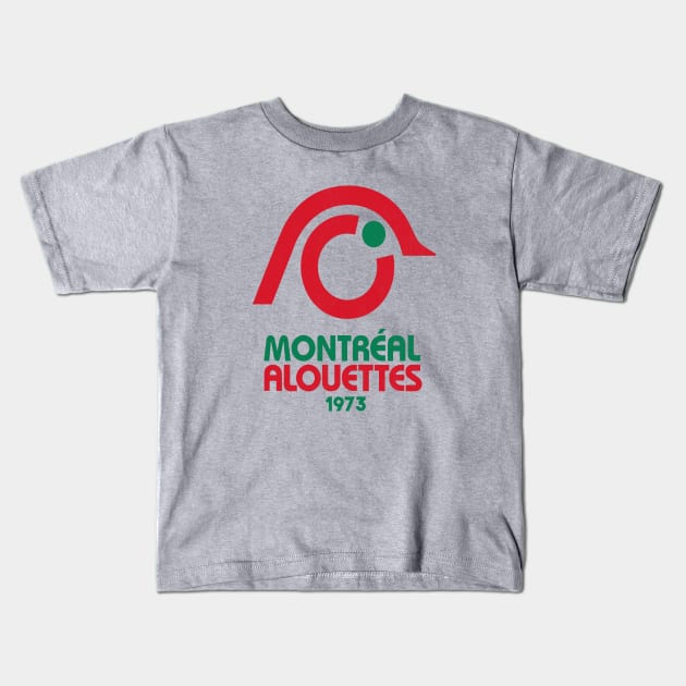 Retro Montreal Alouettes Kids T-Shirt by LocalZonly